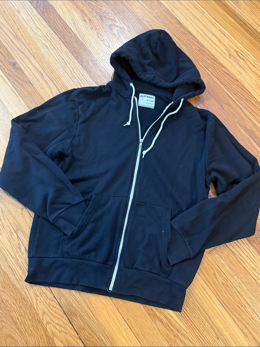 Old Navy Black Lightweight Zip-Up Hoodie (M)